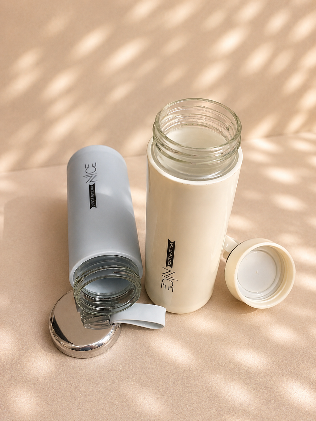Aesthetic Glass Water Bottle with Protective Rubber Cover
