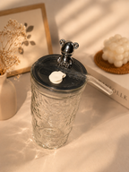 Glass Water Container With Straw
