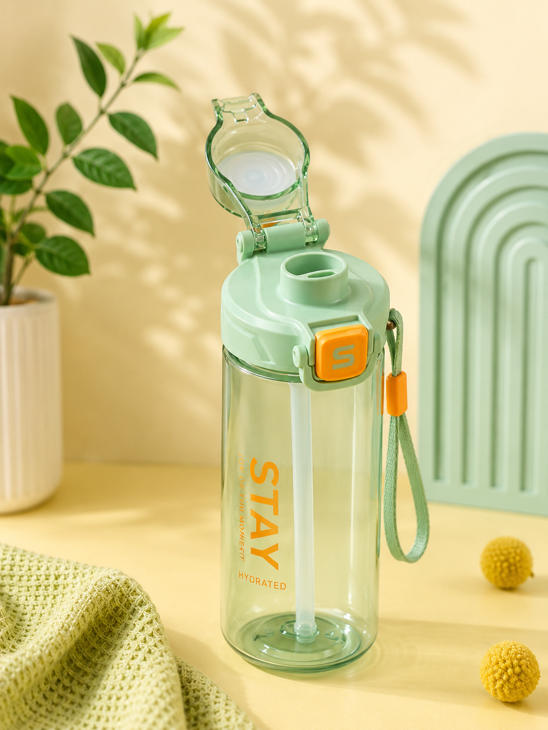 Premium BPA-Free Plastic Water Bottle | Leak-Proof Reusable Bottle